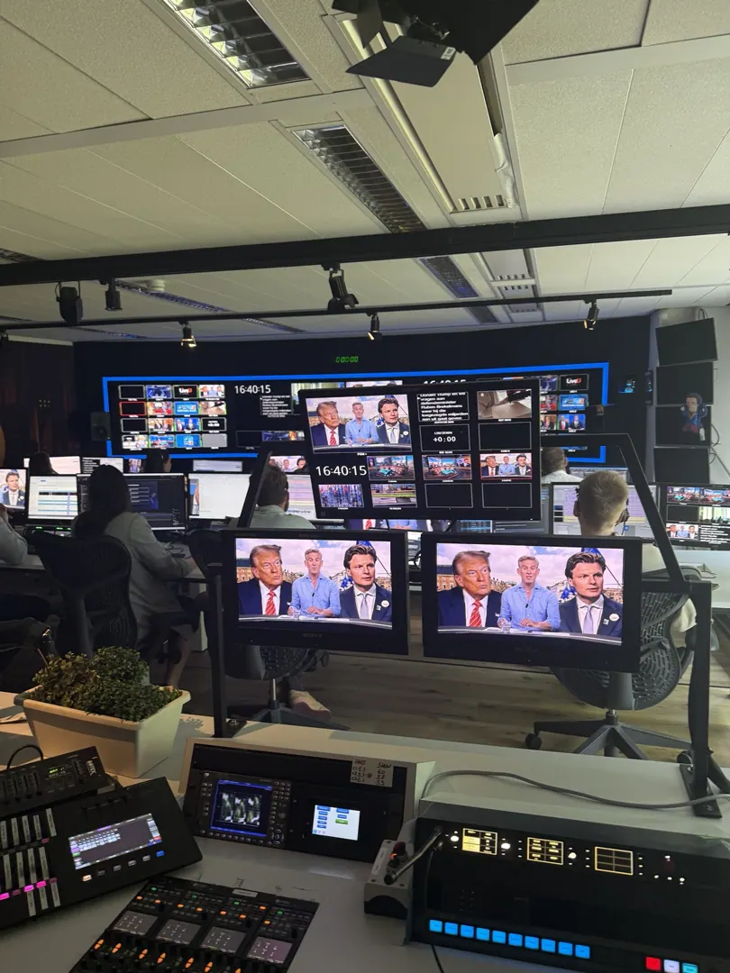 Regieruimte van een televisieproductie